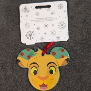 Disney Simba Festive Ornament with Green and Yellow